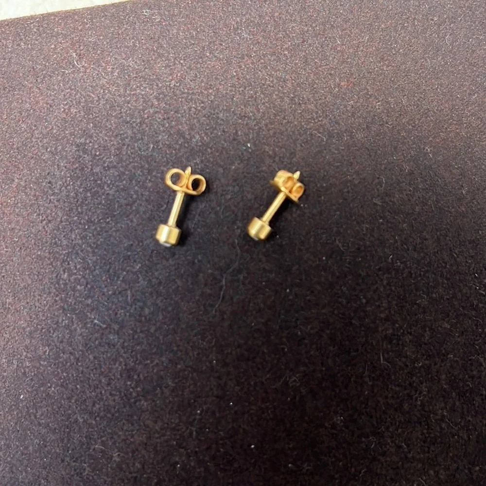 Baby ear studs surgical stainless steel pair